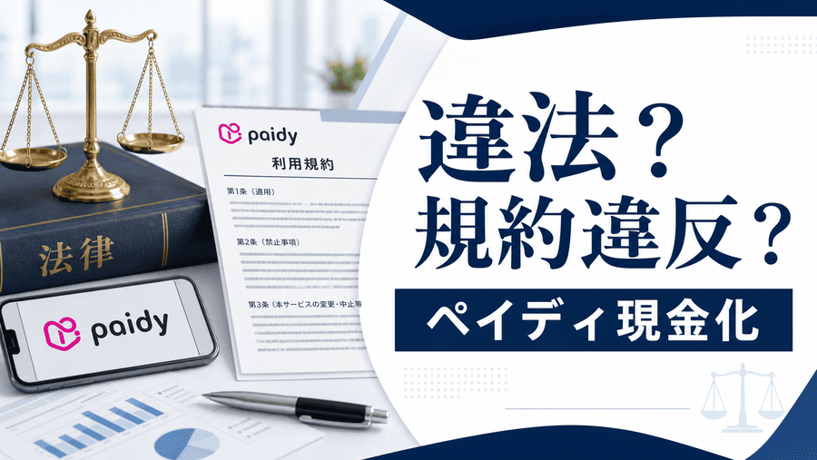 ペイディ現金化は違法？規約違反？