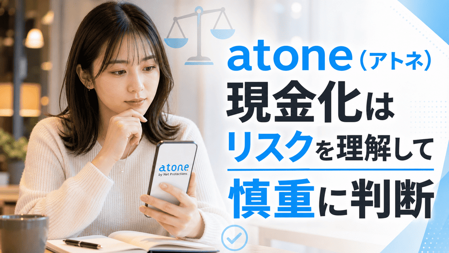 atone（アトネ）現金化はリスクを理解して慎重に判断