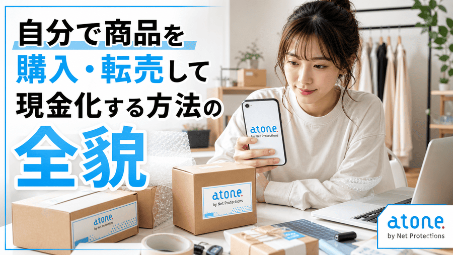 自分で商品を購入・転売して現金化する方法の全貌