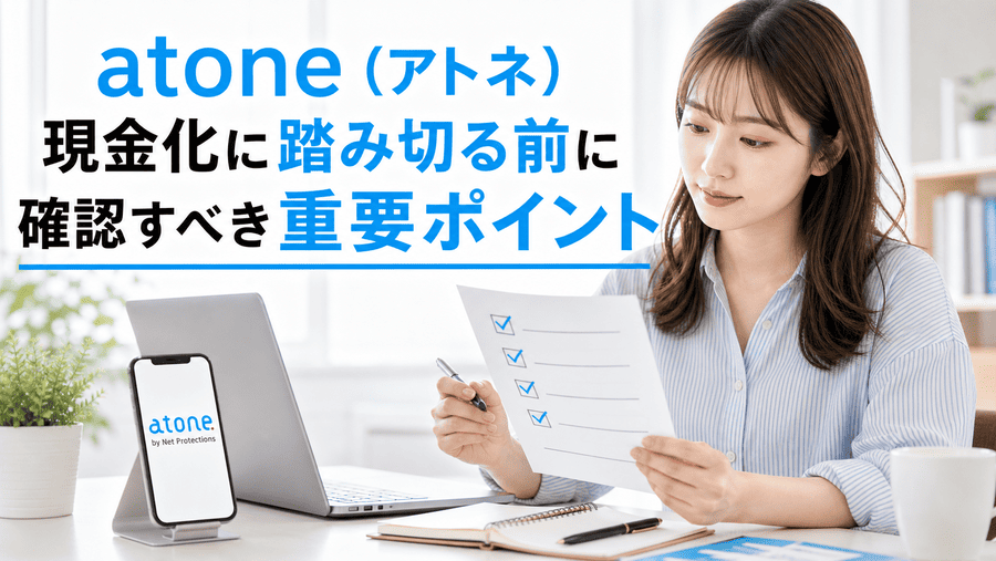 atone（アトネ）現金化に踏み切る前に確認すべき重要ポイント